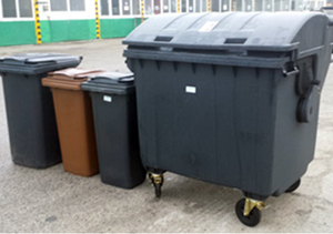 Predaj nádob na odpad v areáli Tržnice 