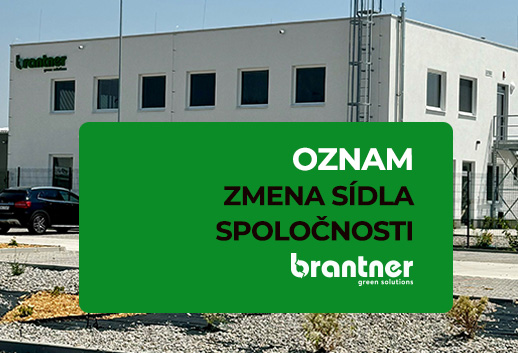 Oznam zmena sídla spoločnosti