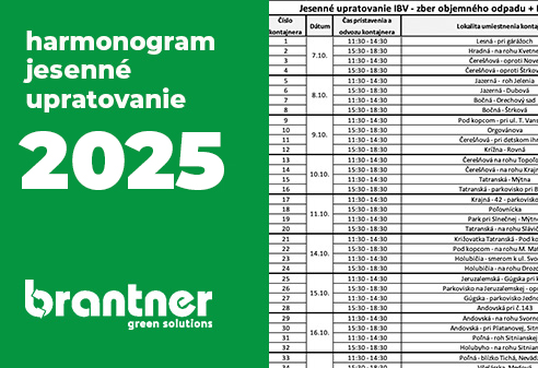 Jesenne upratovanie 2025